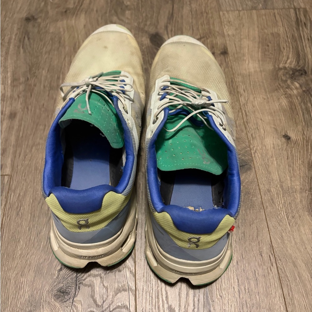 On Running Men's Blue and Green Athletic Shoes